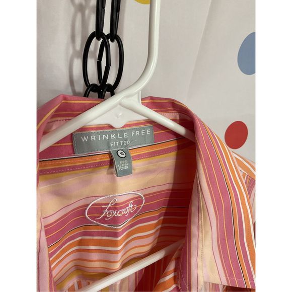 NEW Foxcroft Wrinkle Free Shirt Size 10 💕🌿 - Picture 3 of 11